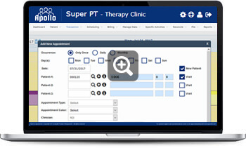 Configure default first visit appointment duration in minutes for new patients